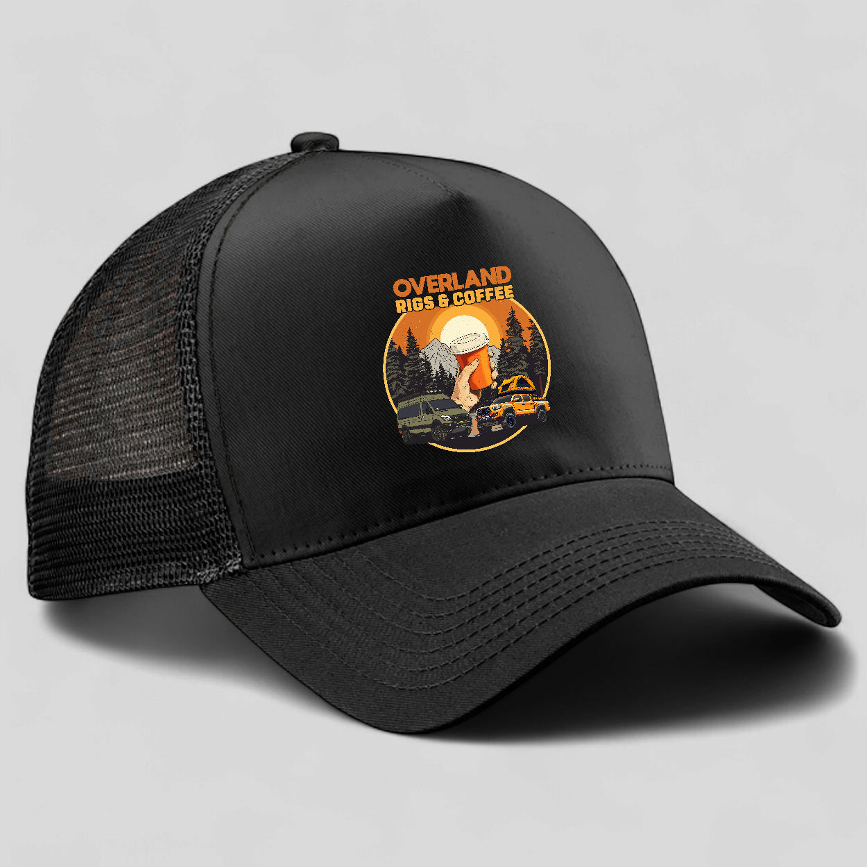 EMBLEM TRUCKER KEPS SNAPBACK